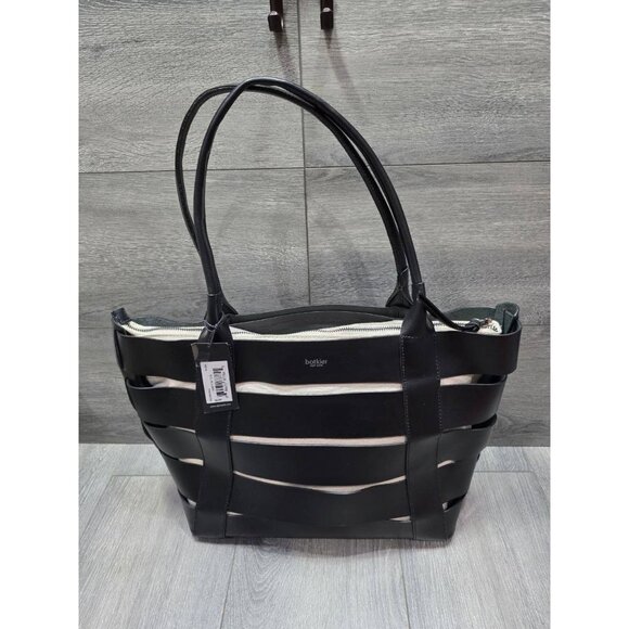 Botkier Hampton Leather Tote Shoulder bag Black B000474 - Picture 2 of 13